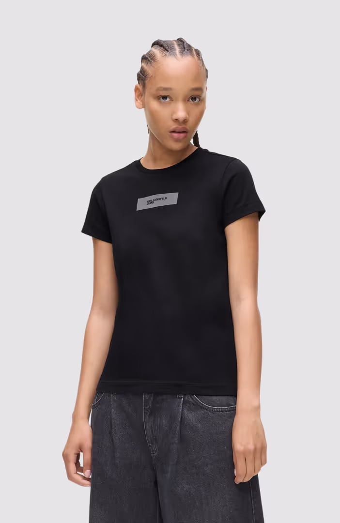 Klj Slim Reflective Logo Tee