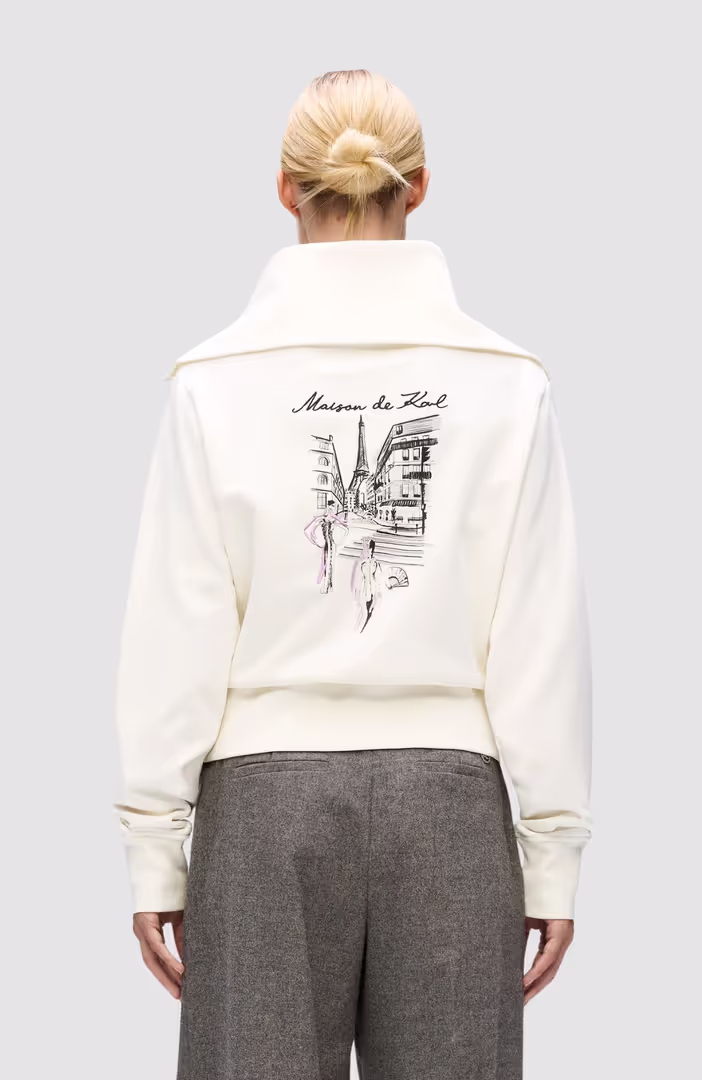 Paris Sketch Eiffel Half Zip