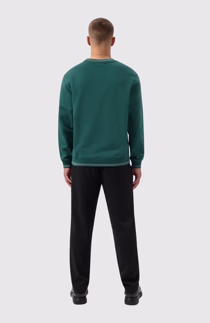 Tape Striped Crewneck