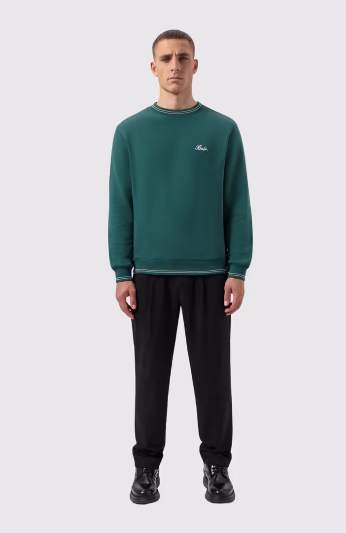 Tape Striped Crewneck