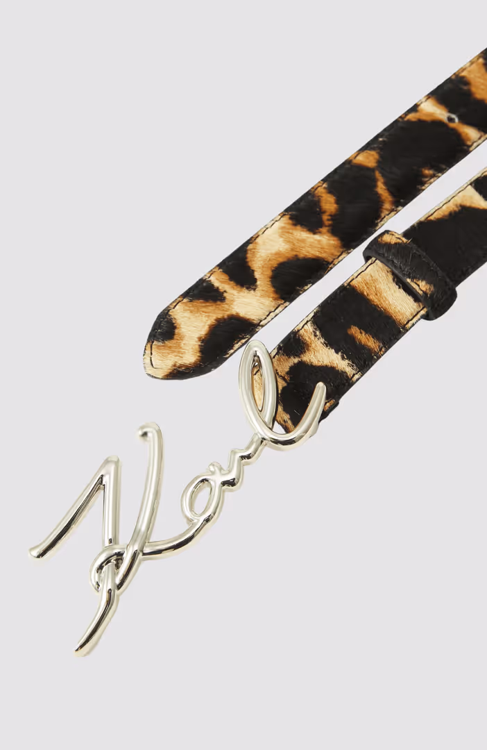 K/Signature Leopard H2.5 Belt