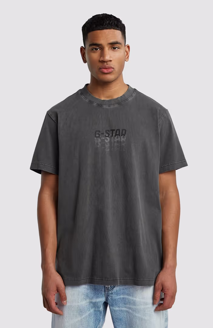 Multi logo overdyed loose r t
