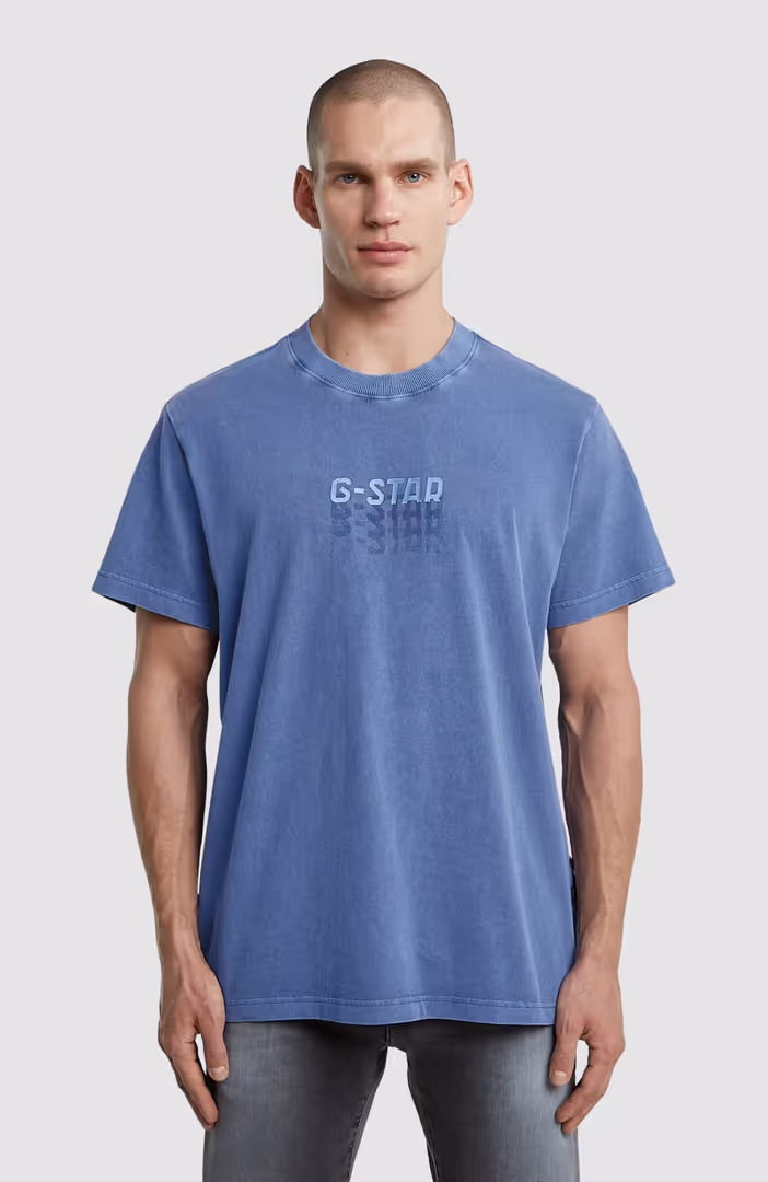 Multi logo overdyed loose r t
