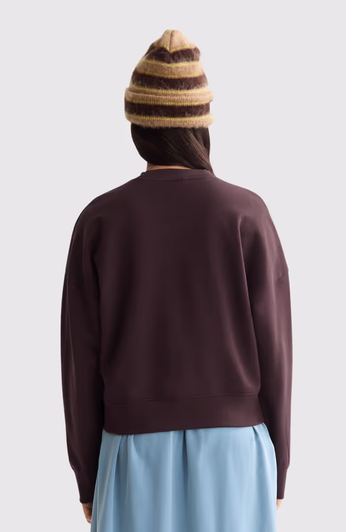 Embroidered logo relaxed fit sweatshirt