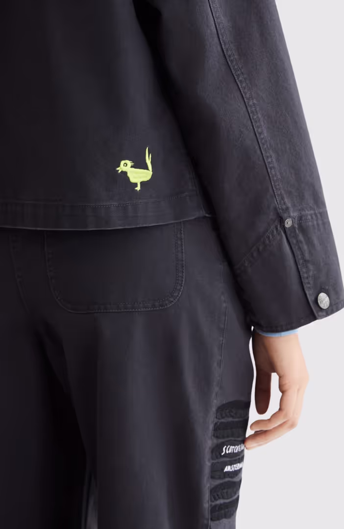 Washed workwear jacket