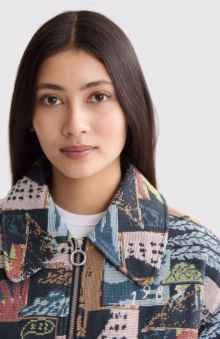 Collage jacquard jacket