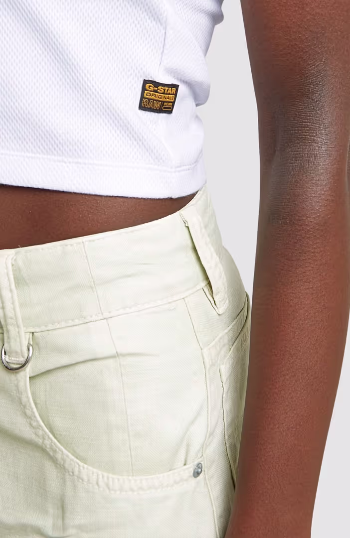Back snap slim cropped t wmn