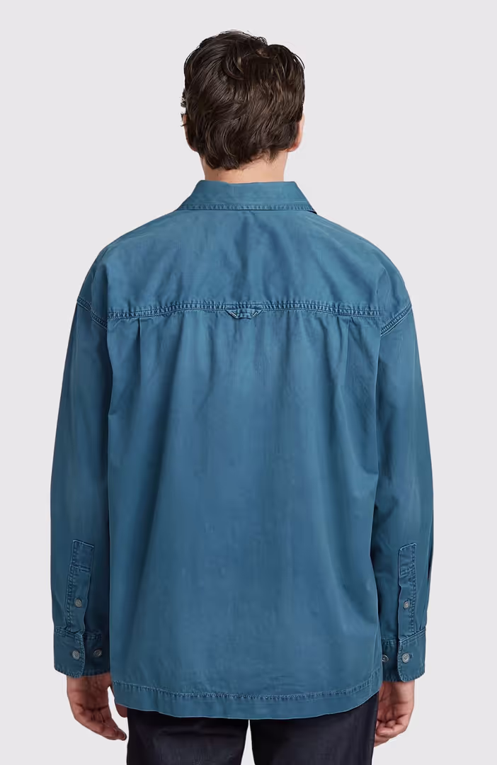 Pleated 1-pkt boxy shirt