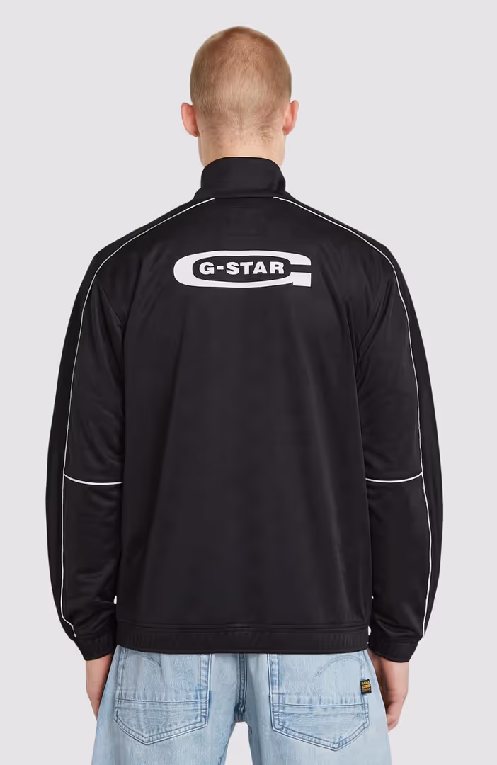 Football track top zip thru