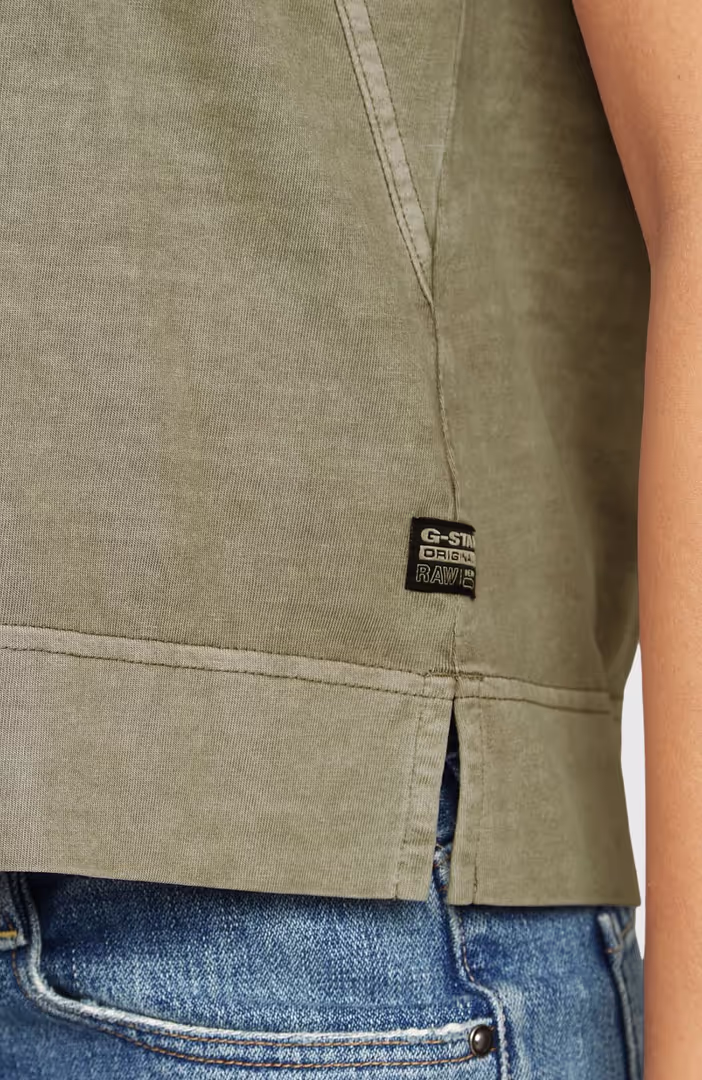 Back Zip Overdyed T Wmn