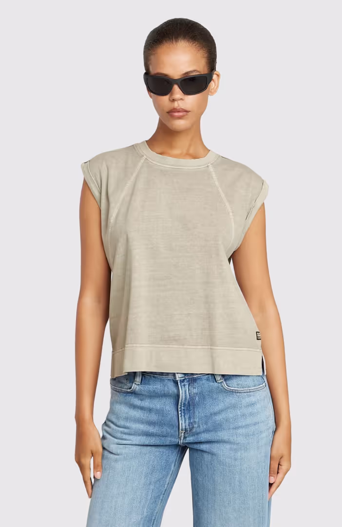 Back Zip Overdyed T Wmn