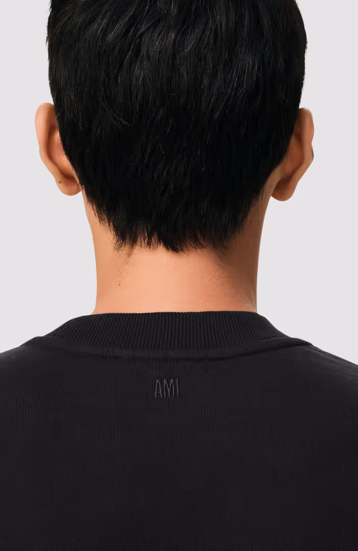 SWEATSHIRT WITH CONTRASTED AMI DE COEUR