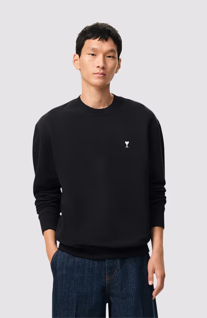 SWEATSHIRT WITH CONTRASTED AMI DE COEUR