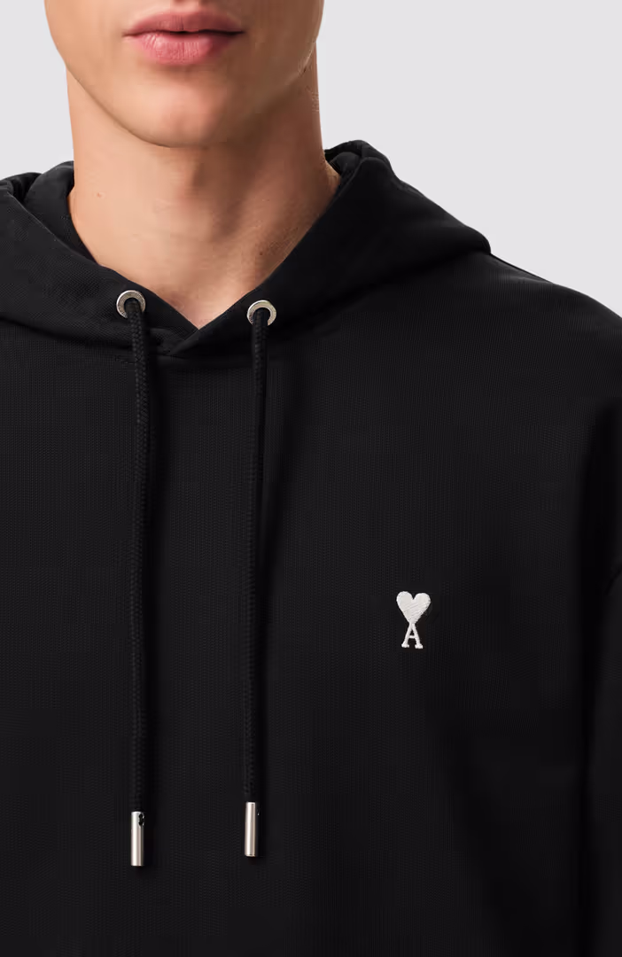 HOODIE WITH CONTRASTED AMI DE COEUR