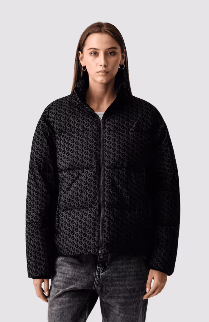 KLJ Flocked Monogram Puffer