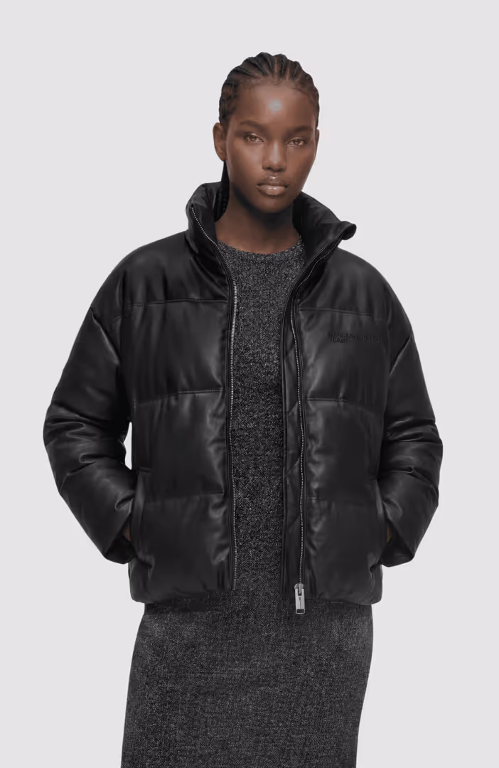 KLJ Faux Leather Puffer