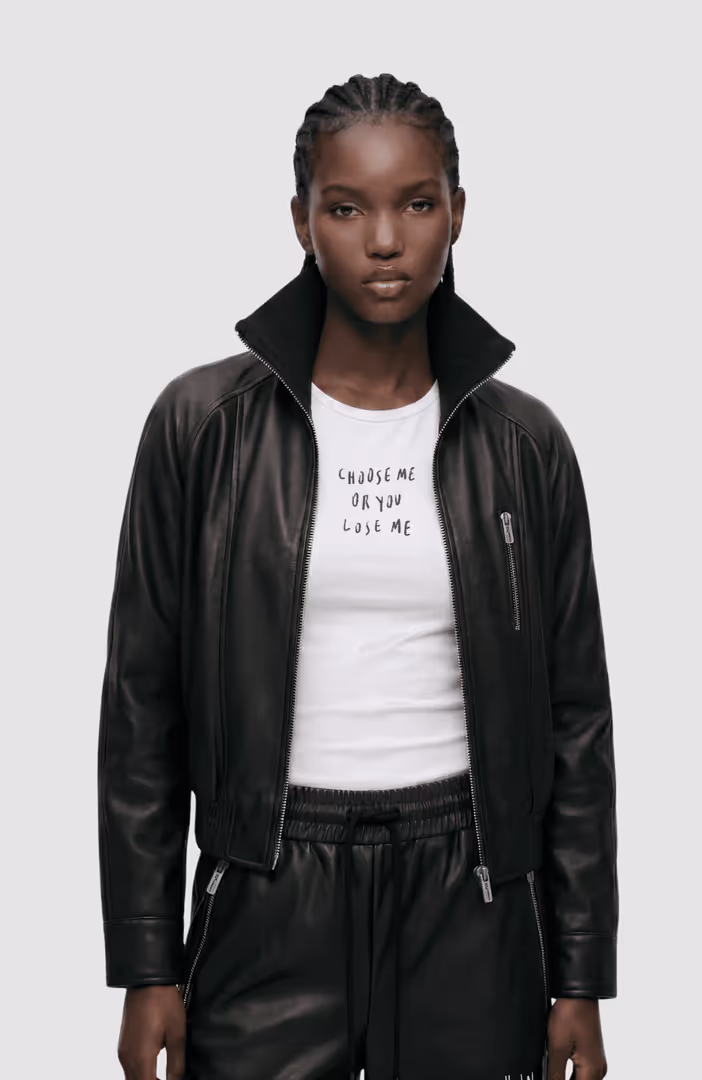 KLJ X Pt Faux Leather Jacket