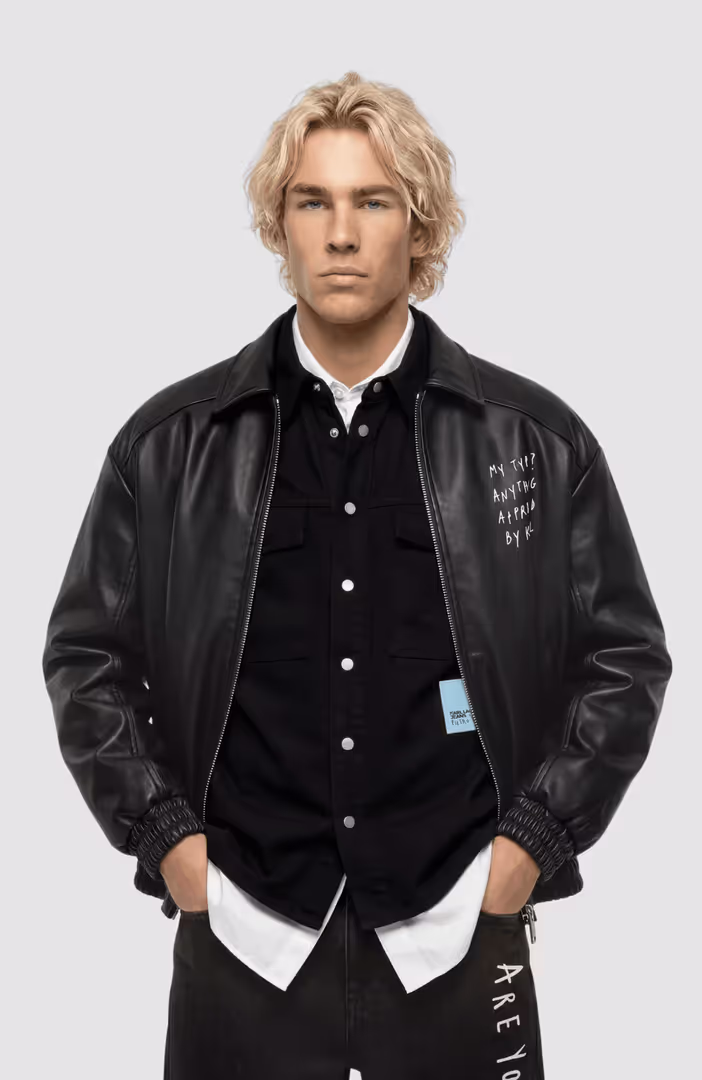 KLJ X Pt Faux Leather Jacket