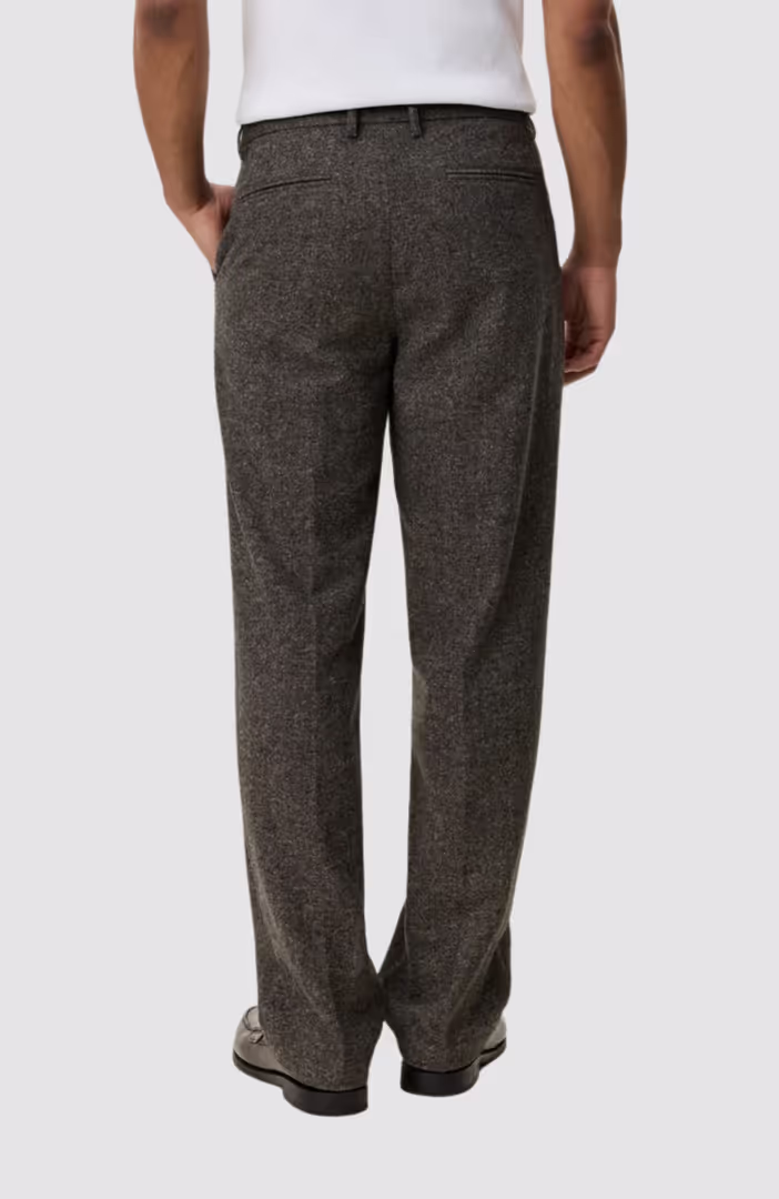 Wool Melange Slack Pants