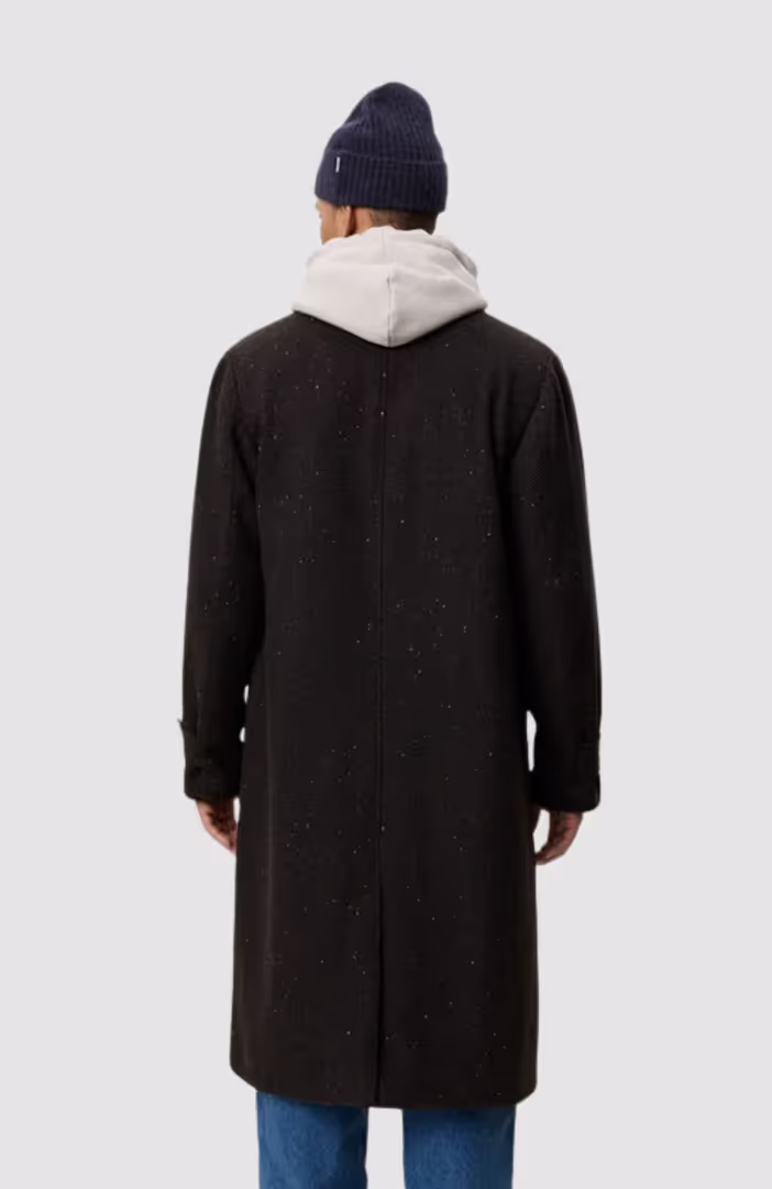 Herringbone Wool Coat