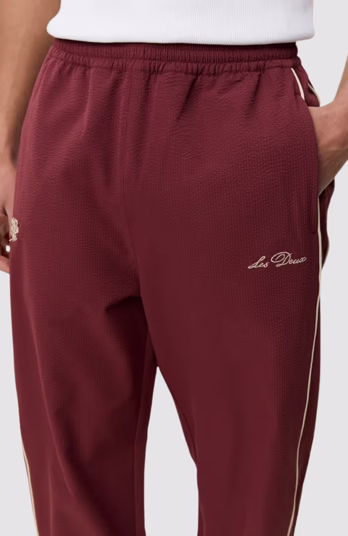 Seersucker Track Pants