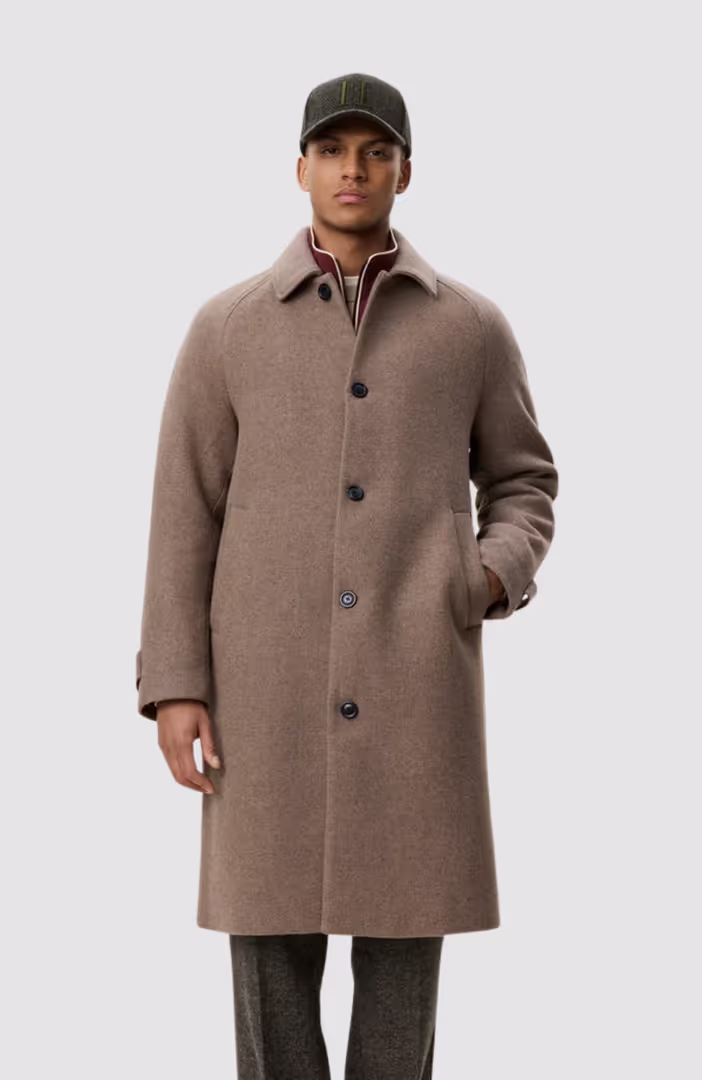 Solid Wool Coat