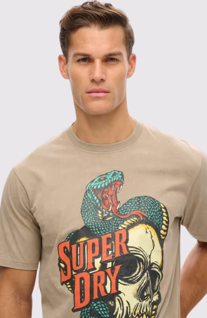 BIKER ROCK GRAPHIC LOOSE TEE