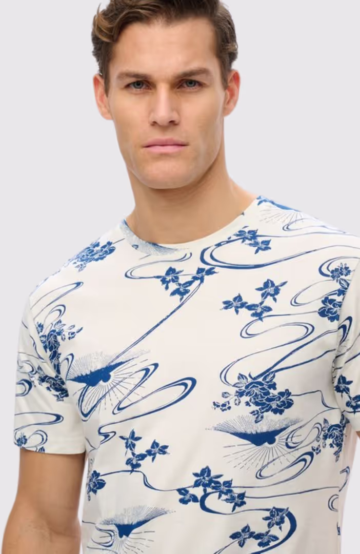CLASSIC ESS RLXD PRINTED TEE