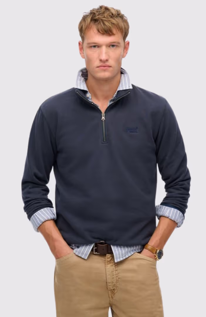 ESSENTIAL LOGO HALF ZIP