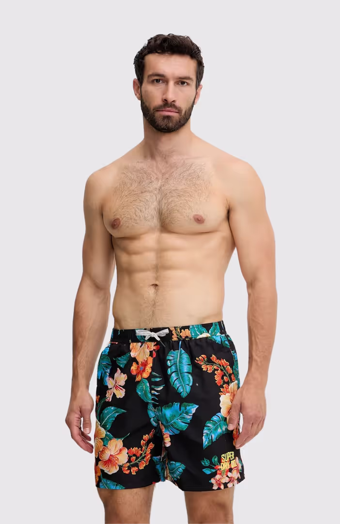 Hawaiian Print 16 Swim Short