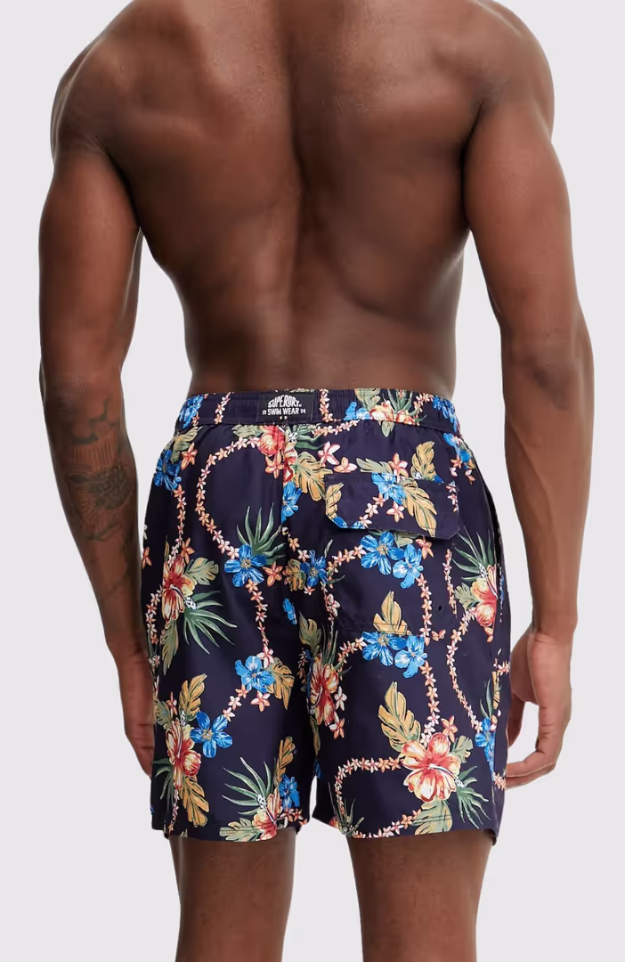 Hawaiian Print 16 Swim Short