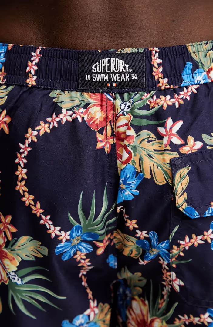 Hawaiian Print 16 Swim Short