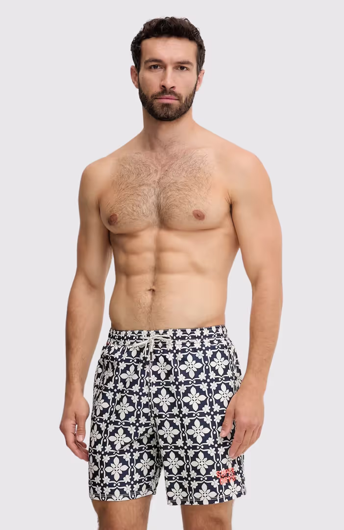 Tile Print 16 Swim Short