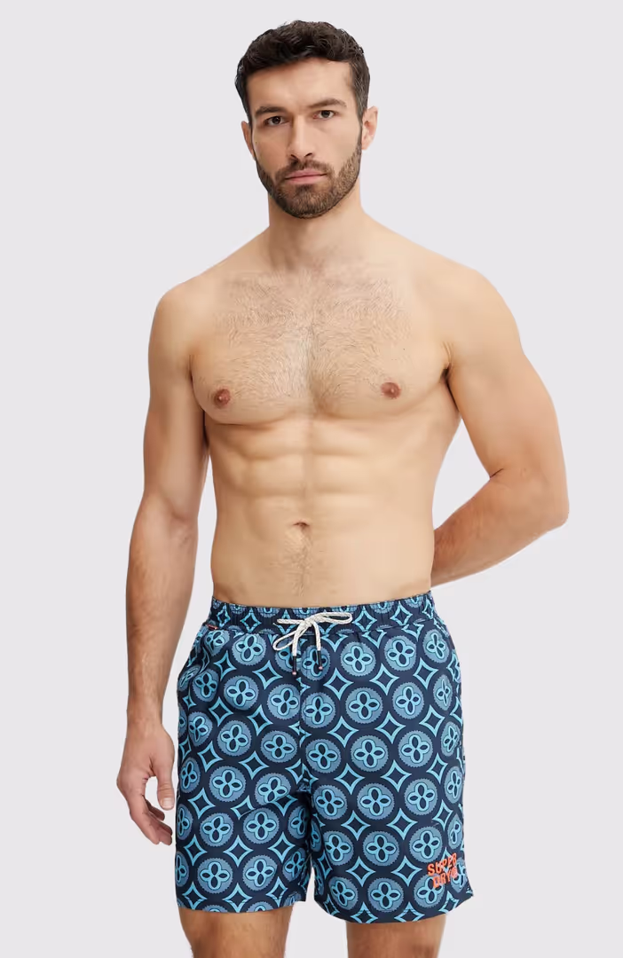 Tile Print 16 Swim Short