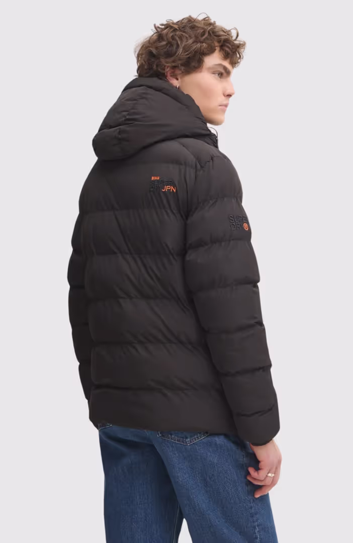 Hooded Sports Puffer Jacket