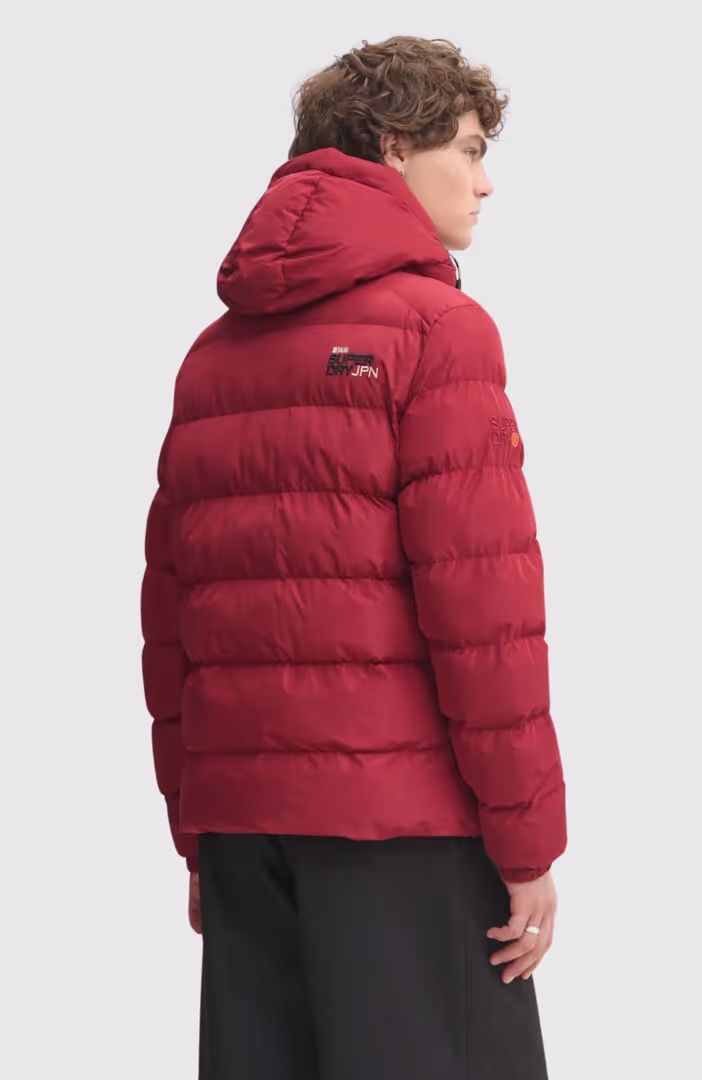 Hooded Sports Puffer Jacket