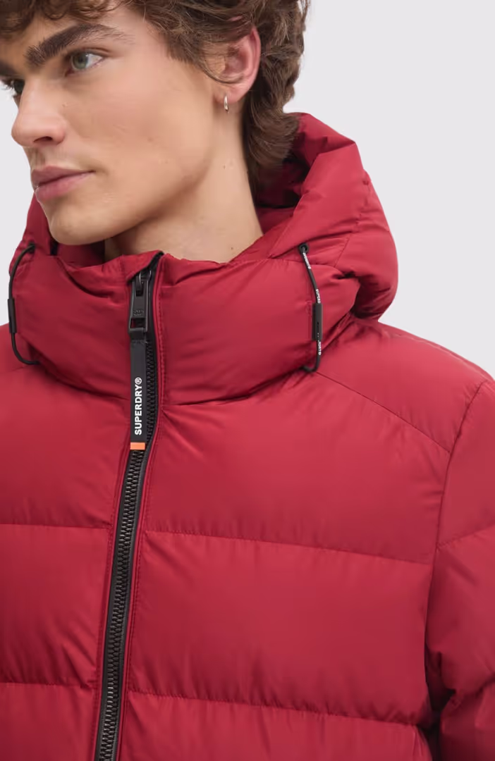 Hooded Sports Puffer Jacket