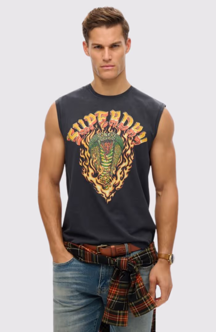 BIKER ROCK RELAXED TANK