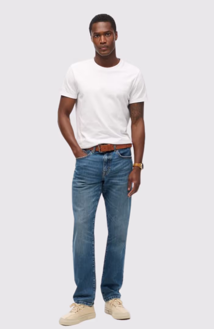 VINTAGE SLIM STRAIGHT JEANS