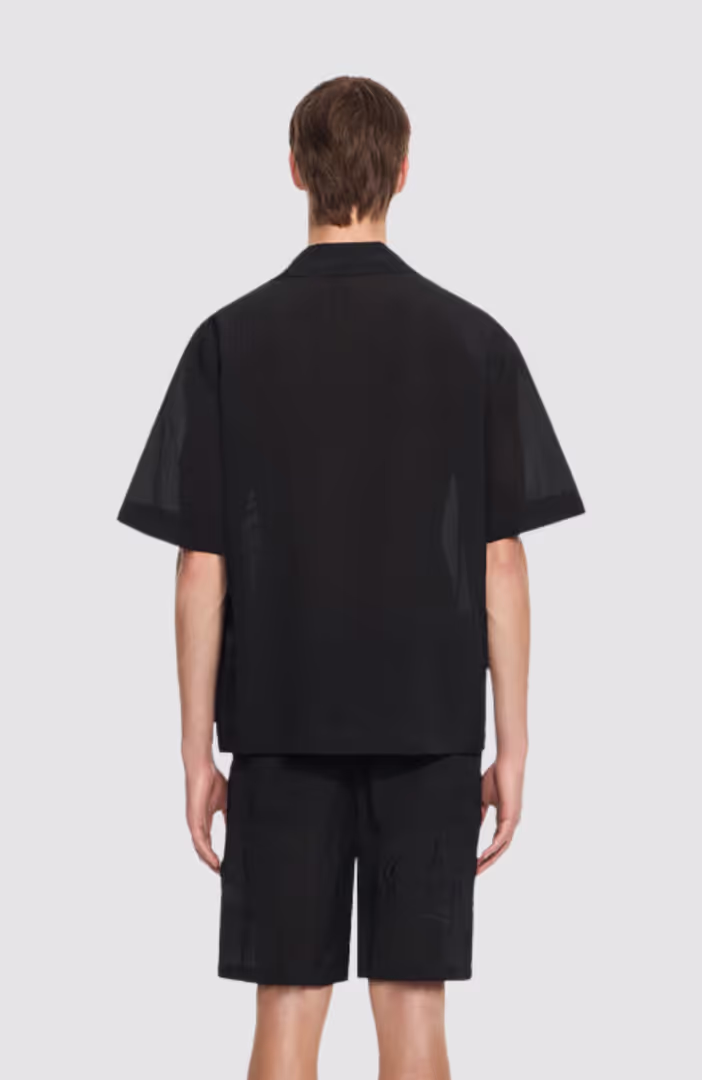 Handstyle Logo Organza Bowling Shirt