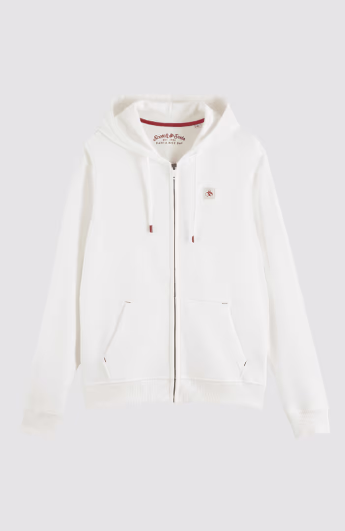 Essential Logo Badge Zip-Through Hoodie