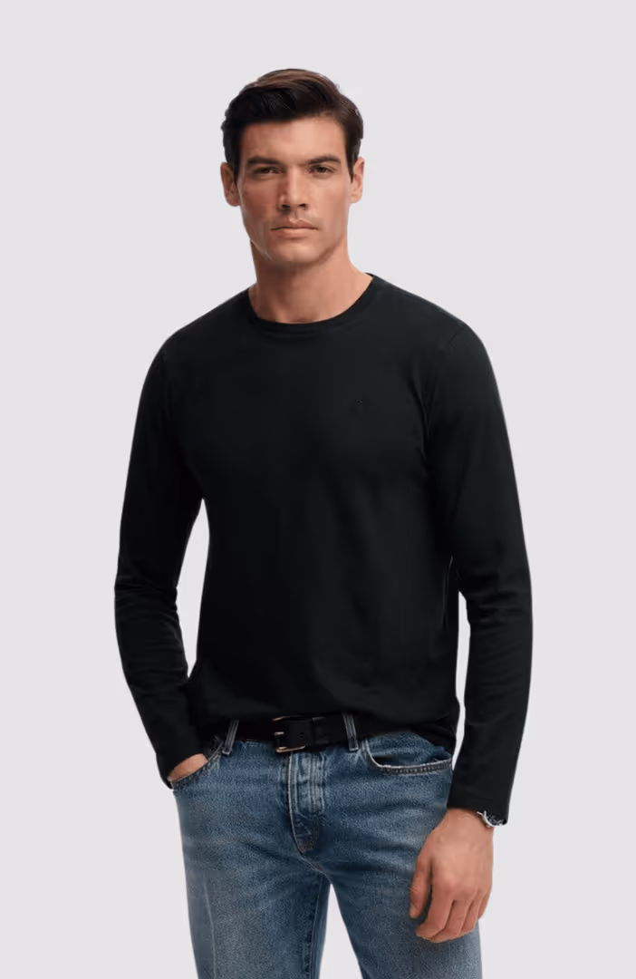 Classic Cotton Linen Ls Top