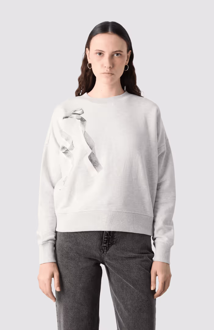 Chest artwork relaxed sweatshirt