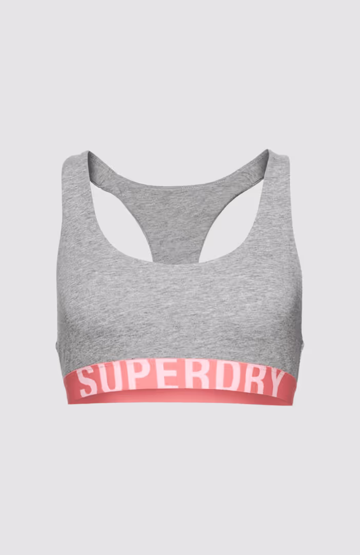Large Logo Crop Bralette