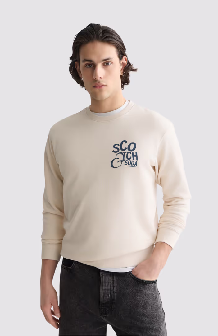 Left Chest Artwork Regular-Fit Sweatshirt
