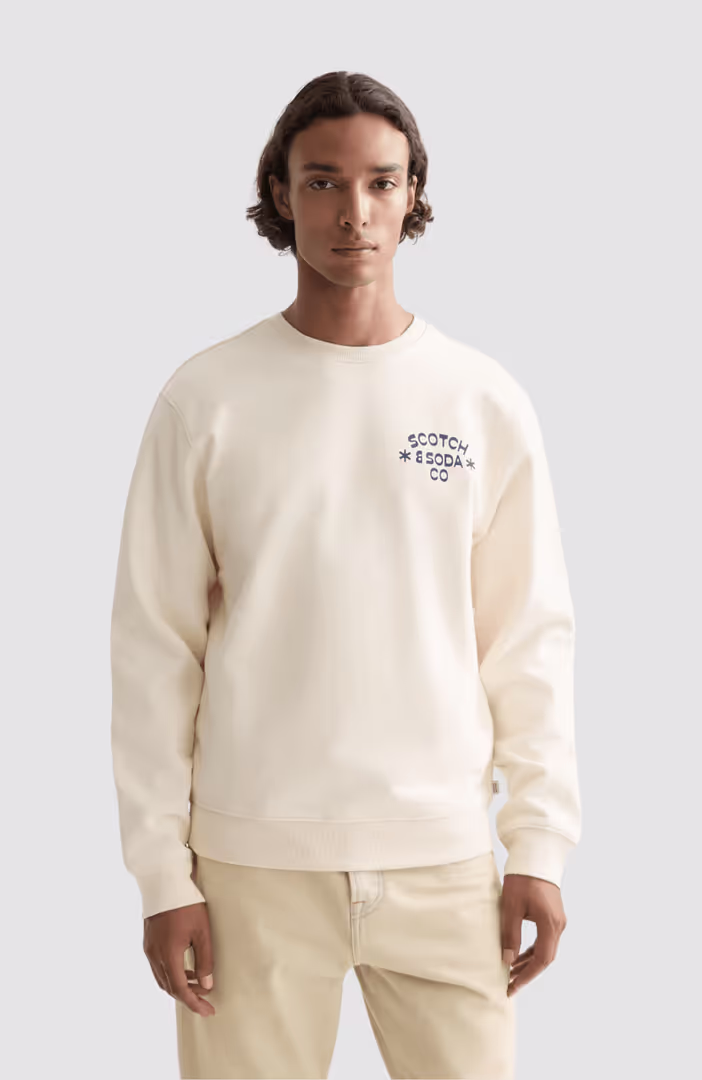 Chest logo regular-fit sweatshirt