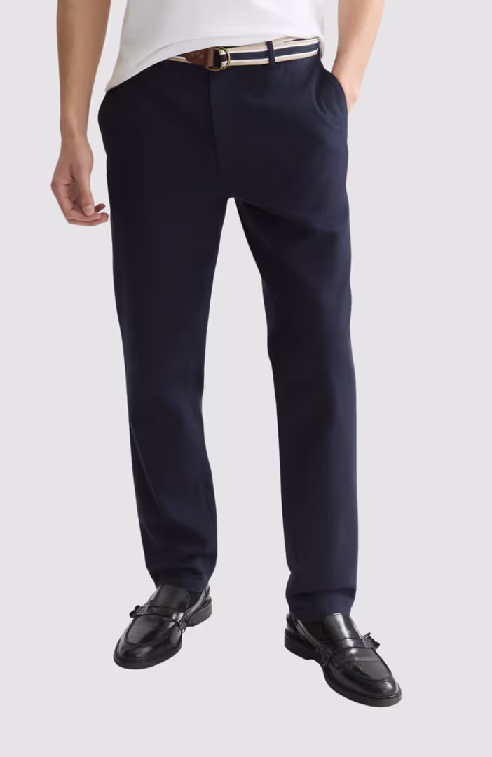 Warren Cotton Blend Twill Belted Chino