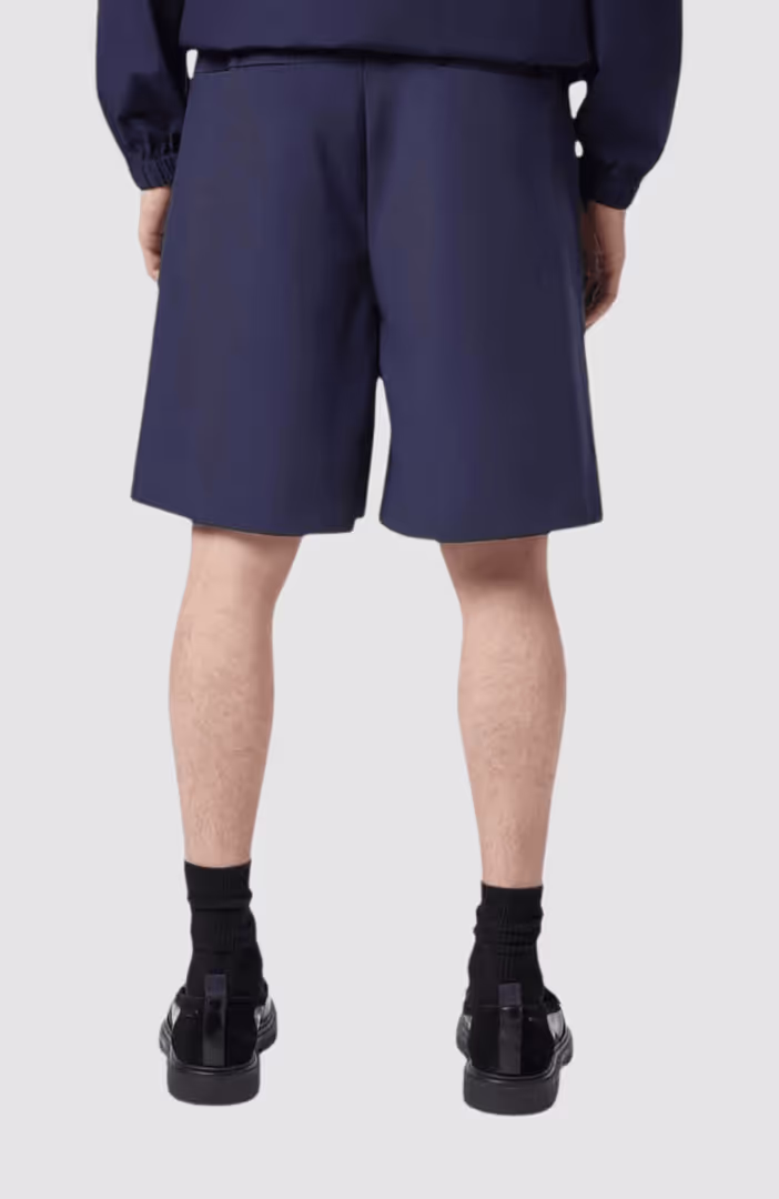 Stretch Nylon-Blend Loose Fit Bermuda Short