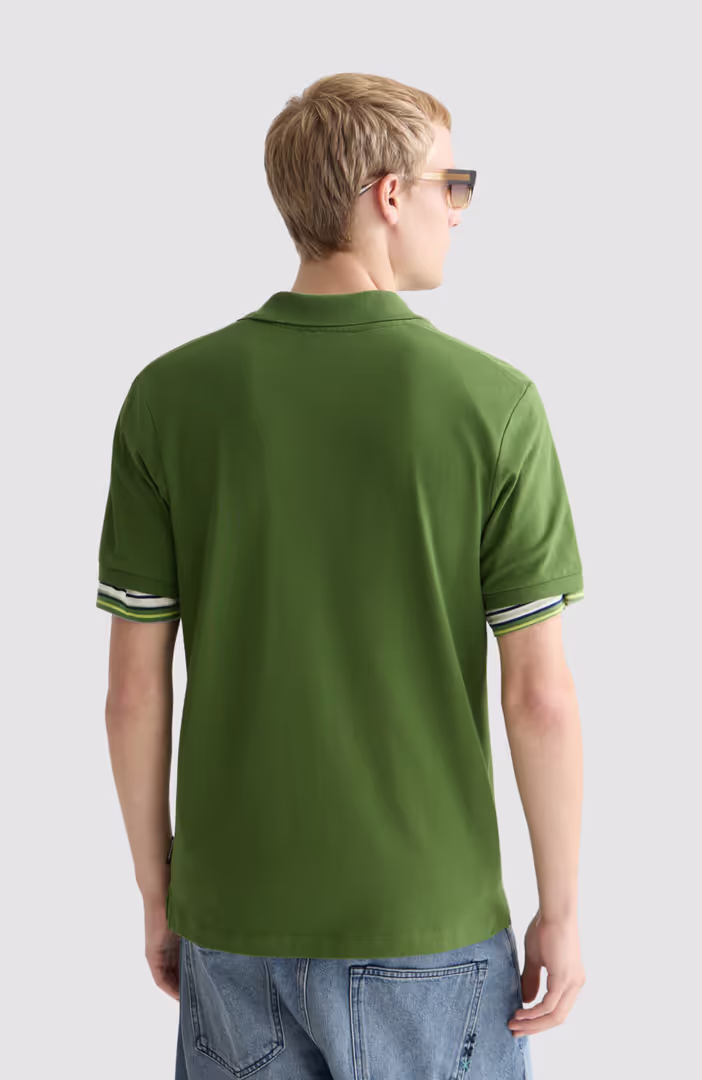 Seasonal core pique chest logo polo