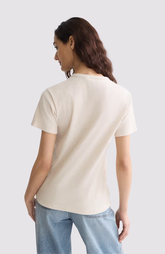 Rib regular-fit T-shirt